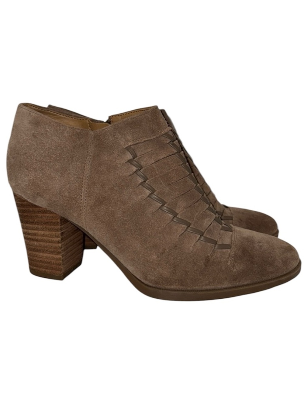 Franco Sarto Women’s Destiny Ankle Boots Bootie Tan Suede Size 7.5